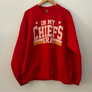 In My Chiefs Era Kelce 87 Kansas City Chiefs Red Sweater